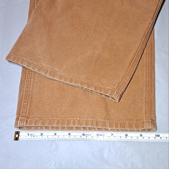 Carhartt Carpenter Jeans/Pants Dungaree Fit Men's 38x29 Tan Hammer Loop 8-Pocket - Picture 11 of 12